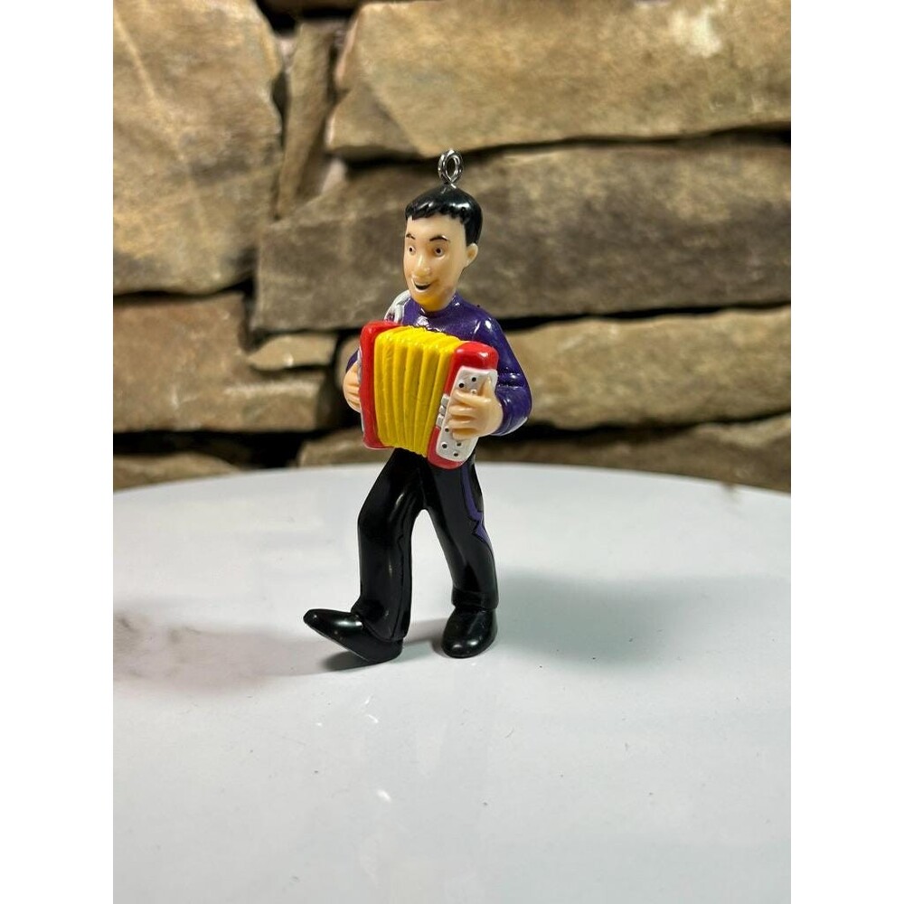 The Wiggles Original Anthony Purple  Shirt Vintage 1994 PVC figure Christmas Orn
